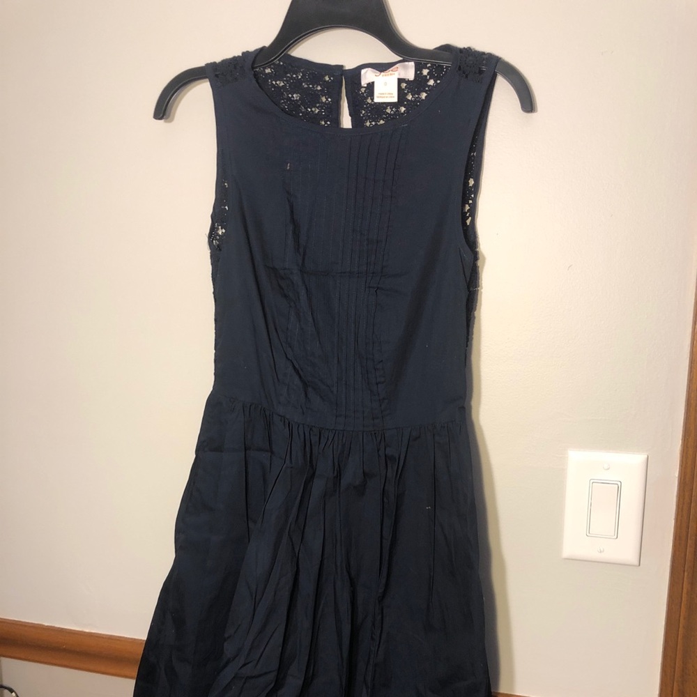 JOE FRESH Fit & Flare Skater Navy Dress